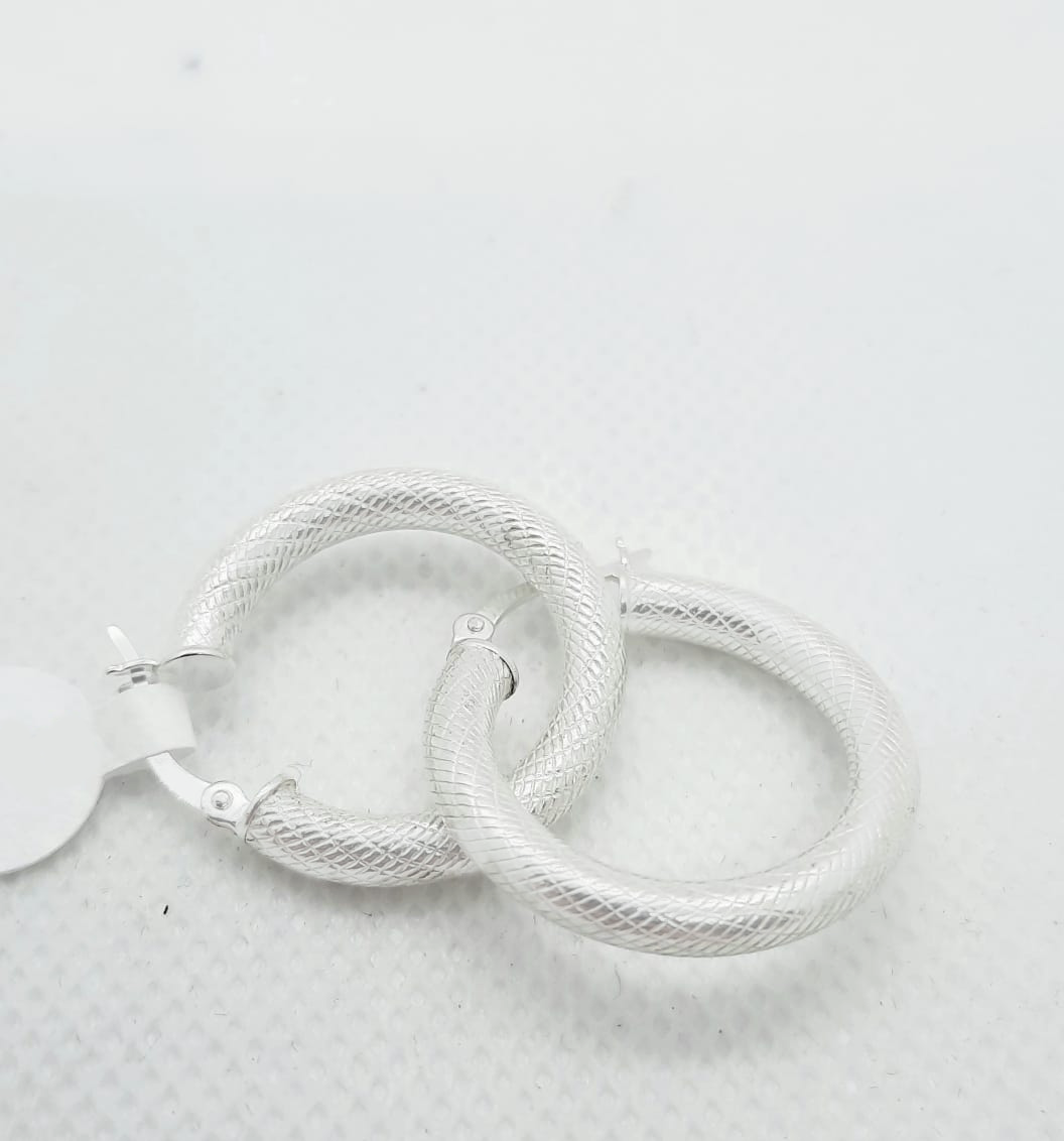 Silver Hoops
